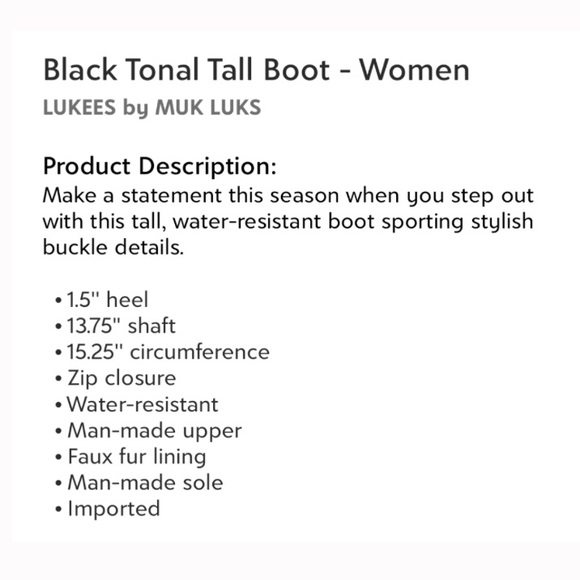 Muk Luk’s Luk-Ees Tall Black Boots | 10 - Picture 12 of 13
